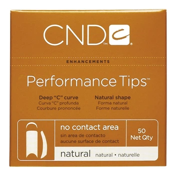 Профессиональные типсы CND Performance Tips 50 шт/уп (натуральные) номера (№1-10)