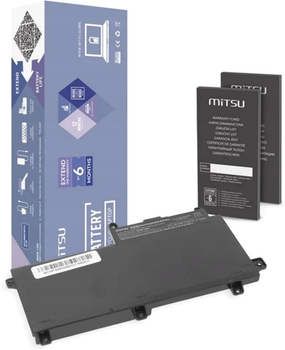 Акумулятор Mitsu для ноутбуків HP ProB 640G2 11.4V 3900 mAh (44 Wh) (5BM722-BC/HP-640G2)