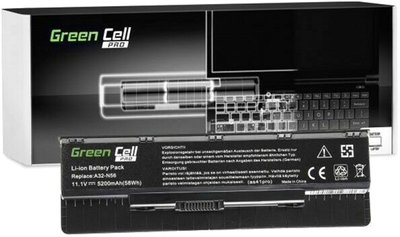 Акумулятор Green Cell PRO для ноутбуків Asus A32-N56 11.1V 5200 mAh (AS41PRO)