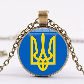 Патріотичний кулон медальйон підвіска Zhejiang із символікою України (21000655)