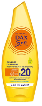 Сонцезахисна емульсія Dax Sun з олією какао та аргановою олією SPF 20 175 мл (5900525053435)