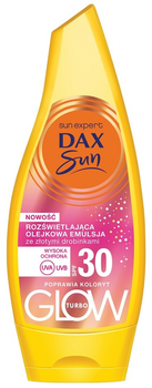 Olejkowa emulsja Dax Sun rozświetlająca ze złotymi drobinkami SPF 30 175 ml (5900525082510)