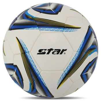 М'яч футбольний STAR EXCEED PLUS SB4045TB №5 PU білий-синій