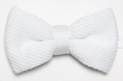 Метелик Bow Tie House Basic в'язаний білий 02803
