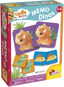 Настільна гра Lisciani Carotina Baby Гра на пам'ять - Динозавр (8008324092505)