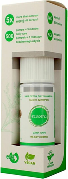 Suchy szampon Ecocera Hair Detox do włosów ciemnych 15 g (5905279930322)