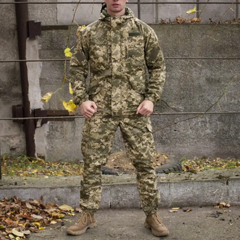 Тактический костюм Горка 5 на флисе XXXL Пиксель