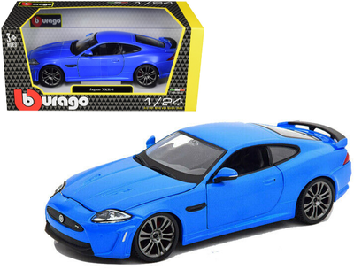 Samochód metalowy Bburago Jaguar XKR-S niebieski (4893993011919)