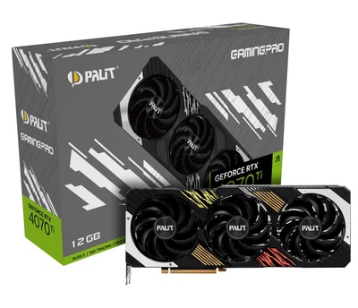 Видеокарта Palit GF RTX 4070 Ti 12GB GDDR6X GamingPro (NED407T019K9-1043A)