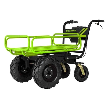 Аккумуляторная тачка ZIPPER ZI-EWB350 грузоподъемность до 300 кг время работы до 5 часов (ZI-EWB350)
