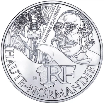 Монета Франція 10 євро 2012 «Регіони Франції - Верхня Нормандія» Срібло UNC (KM#1874)