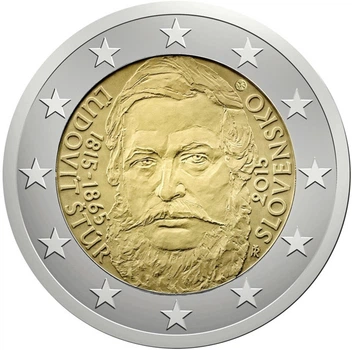 Монета Словакия 2 евро 2015 Биметалл UNC Людовик Штур