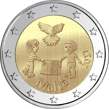 Монета Мальта 2 евро 2017 Биметалл UNC Мир