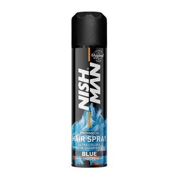 Спрей для волос окрашивающий NISHMAN Hair Coloring Spray BLUE голубой 150 мл
