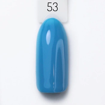 Гель-лак для ногтей Bravo №53 Синий Лагуна Blue Lagoon 10мл