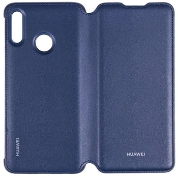 Etui z klapką Huawei Flip Cover do Y7 2019 Navy (6901443273584)