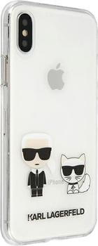 Панель Karl Lagerfeld Karl&Choupette do Apple iPhone Xs Max Transparent (3666339055059)