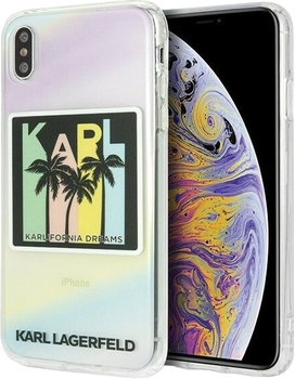 Etui Karl Lagerfeld Kalifornia Dreams do Apple iPhone Xs Max Transparent (3700740442197)