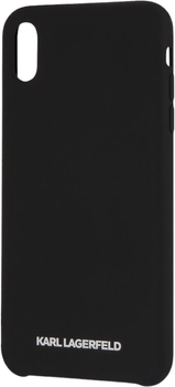 Etui Karl Lagerfeld Silicone do Apple iPhone Xs Max Black (3700740435465)