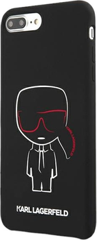 Панель Karl Lagerfeld Silicone Karl Iconic do Apple iPhone 7/8 Plus Black (3700740468760)