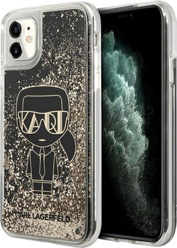 Etui Karl Lagerfeld Liquid Glitter Gatsby do Apple iPhone Xr/11 Black (3666339001476)