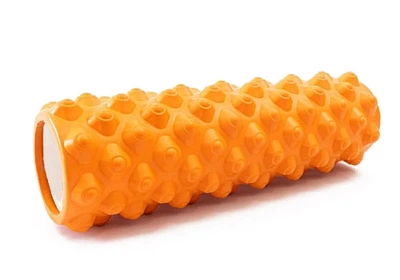 Массажный ролик YogaLife EVA Extreme 45 см оранжевый (валик МФР и йоги, массажер для спины, ног, рук, шеи) YL45EX-OR