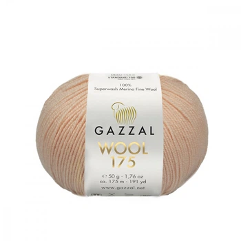 Пряжа Gazzal Wool 175 348-Светлый лосось