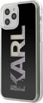 Etui Karl Lagerfeld Karl Logo Glitter do Apple iPhone 12 Pro Max Black (3700740483367)