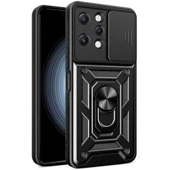 Чехол Hide Shield для Xiaomi Redmi 12 бампер противоударный с подставкой Black