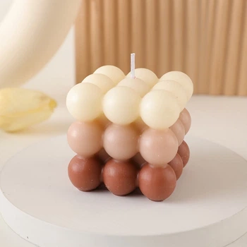 Ароматизована свічка Your Candles Bubbles шоколад трьохкольорова