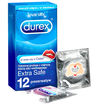 Prezerwatywy Durex Extra Safe Emoji 12 szt (5900627074406)