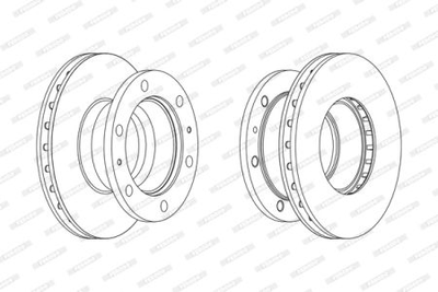 Тормозной диск Ferodo FCR338A