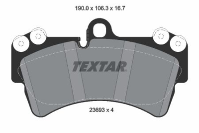 Колодки гальмові дискові Textar 2369381