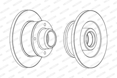 Тормозные диски Ferodo DDF137C-1