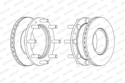 Тормозной диск Ferodo FCR308A