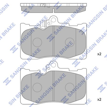 кт. Колодки гальмові дискові Sangsin SP2302