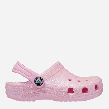 Дитячі крокси для дівчинки Crocs Classic Glitter Clog TCR206992 24-25 Рожеві (196265255429)