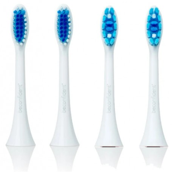 Насадки для електричної зубної щітки Beconfident Sonic Whitening & Regular Brush Heads White 2+2 шт (7350064168394)