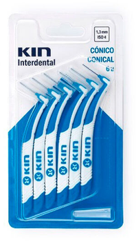 Szczoteczki międzyzębowe Kin Interdental Tapered 1.3 mm 6 szt (8436026214022)