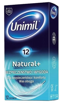 Prezerwatywy Unimil Natural+ lateksowe 12 szt (5011831083280)