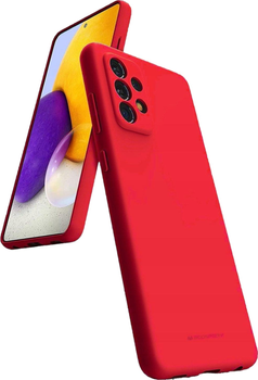 Панель Goospery Mercury Silicone для Samsung Galaxy A53 5G Red (8809842244557)