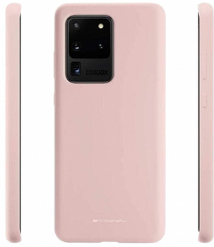 Панель Goospery Mercury Silicone для Samsung Galaxy S20 Ultra Pink Sand (8809685000853)