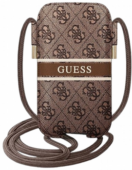 Чохол-сумка CG Mobile Guess 4G Stripe універсальний Brown (3666339031701)