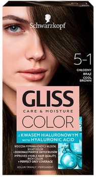 Farba do włosów Gliss Color Care & Moisture 5-1 Chłodny Brąz 143 ml (9000101272369)
