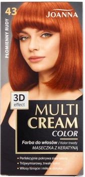 Фарба для волосся Joanna Multi Cream Color 43 Flaming Red 100 мл (5901018013325)