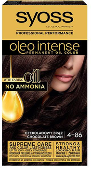 Farba do włosów Syoss Oleo Intense trwale koloryzująca z olejkami 4-86 Czekoladowy Brąz (9000100927055)
