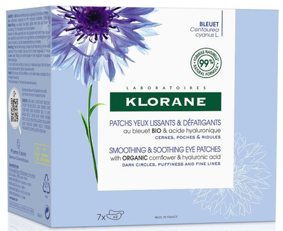 Патчі під очі Klorane Parches Relajantes Anti Bolsas y Ojeras 14 шт (3282779256438)