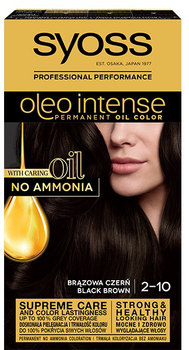 Farba do włosów Syoss Oleo Intense trwale koloryzująca z olejkami 2-10 Brązowa Czerń (9000100815185)