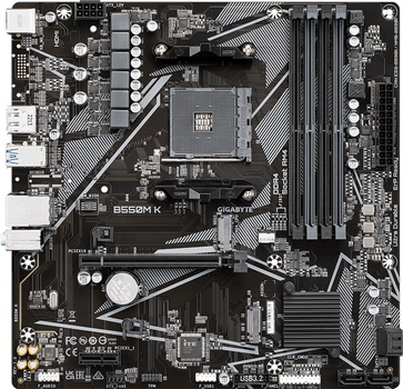 Материнская плата Gigabyte B550M-K (sAM4, AMD B550, PCI-Ex16)