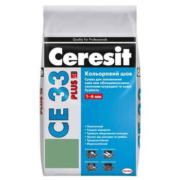 Фуга Ceresit CE 33 Plus Кольоровий шов 2кг нефритовий 161